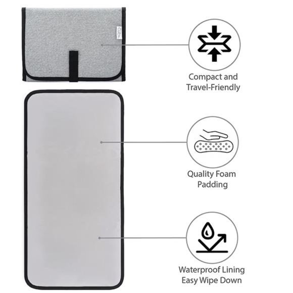 Baby Changing Pad,Portable Diaper Changing Pads for Newborn Girl &boy–Waterproof - Picture 2 of 4